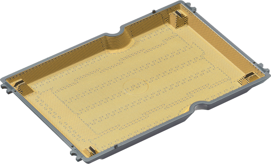 HARTING 3D-MID Solutions: Showcase of various 3D MID solutions offered by Harting, catering to PCI applications.